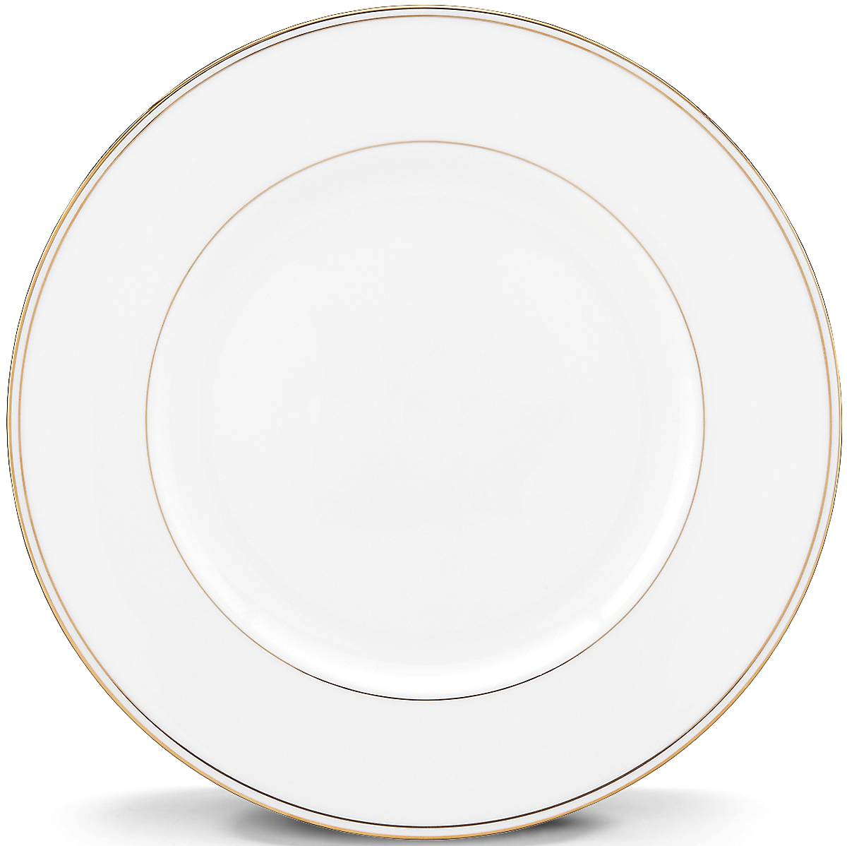 24K Gold Rim Porcelain Dinner Plate